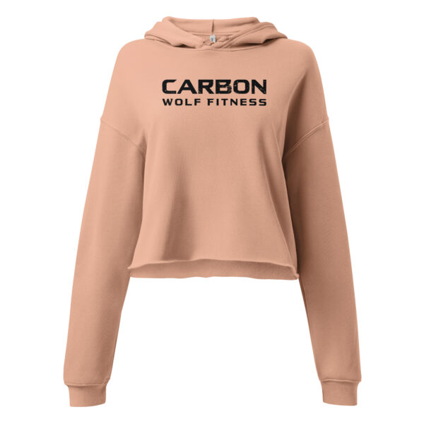 Women's Crop Hoodie Black Print - Image 8