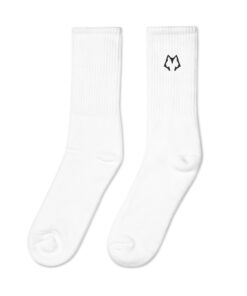 Lone Wolf White Athletic Sock - Image 4