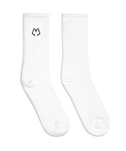 Lone Wolf White Athletic Sock - Image 5