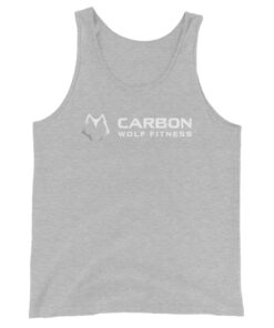 Men's Classic Tank Top (White Print) - Image 8