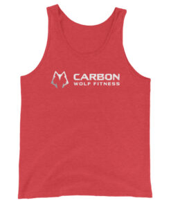 Men's Classic Tank Top (White Print) - Image 7