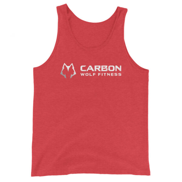 Carbon Wolf Classic Men's Tank Top (White Print) - Image 7