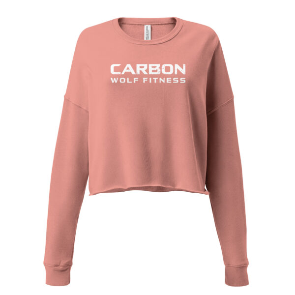 Women's Crop Sweatshirt White Print - Image 6
