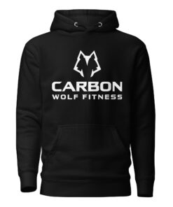 Men's Alpha Wolf Hoodie (White Print)