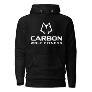 Men's Alpha Wolf Hoodie (White Print)