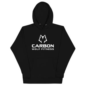 Women's Alpha Wolf  Hoodie (White Print)