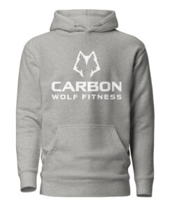 Women's Alpha Wolf Hoodie (White Print) - Image 9