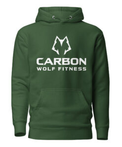 Women's Alpha Wolf Hoodie (White Print) - Image 5
