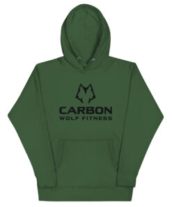 Women's Alpha Wolf Hoodie (Black Print) - Image 13