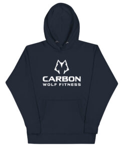 Women's Alpha Wolf Hoodie (White Print) - Image 13