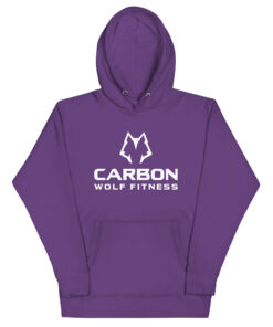 Women's Alpha Wolf Hoodie (White Print) - Image 17
