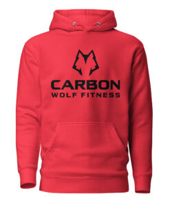 Alternative view of Men's Alpha Wolf Hoodie (Black Print)