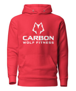 Women's Alpha Wolf Hoodie (White Print) - Image 6