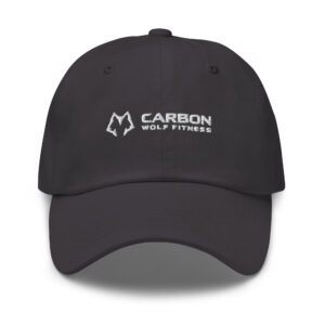 Classic Dad Hat (White Print)