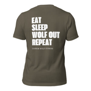 Men's Eat Sleep Wolfout Repeat T-shirt