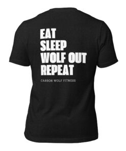 Men's Eat Sleep Wolfout Repeat T-shirt - Image 3