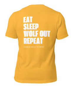 Men's Eat Sleep Wolfout Repeat T-shirt - Image 12