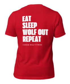 Men's Eat Sleep Wolfout Repeat T-shirt - Image 7