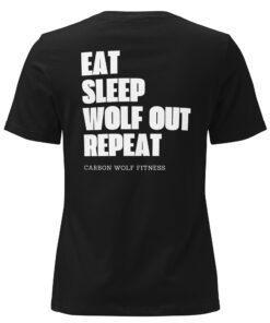 Women's Eat Sleep Wolfout Repeat Tshirt - Image 6