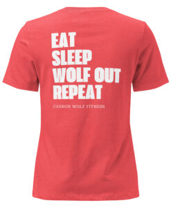 Women's Eat Sleep Wolfout Repeat Tshirt - Image 9