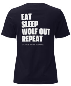 Women's Eat Sleep Wolfout Repeat Tshirt - Image 3