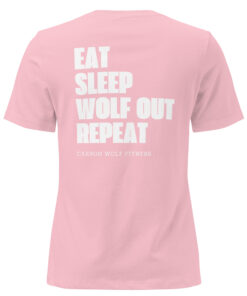 Women's Eat Sleep Wolfout Repeat Tshirt - Image 5