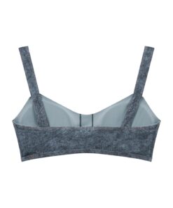 Women's Lone Wolf Faux Denim Sports Bra - Image 4