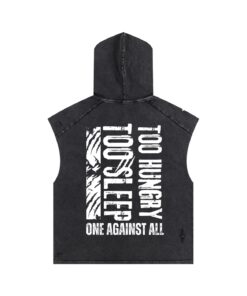 Too Hungry Too Sleep Hooded Tank Top