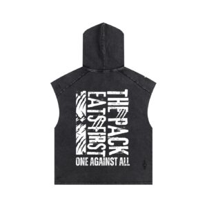 The Pack Eats First Hooded Tank Top