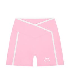 Women’s Lone Wolf High Rise Color Block Yoga Shorts - Image 3