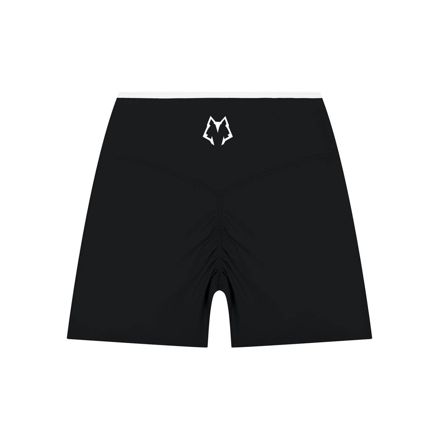 Women’s Lone Wolf High Rise Color Block Yoga Shorts - Image 2