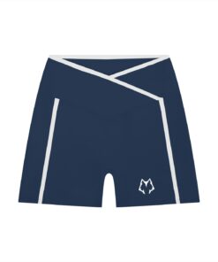 Women’s Lone Wolf High Rise Color Block Yoga Shorts - Image 7