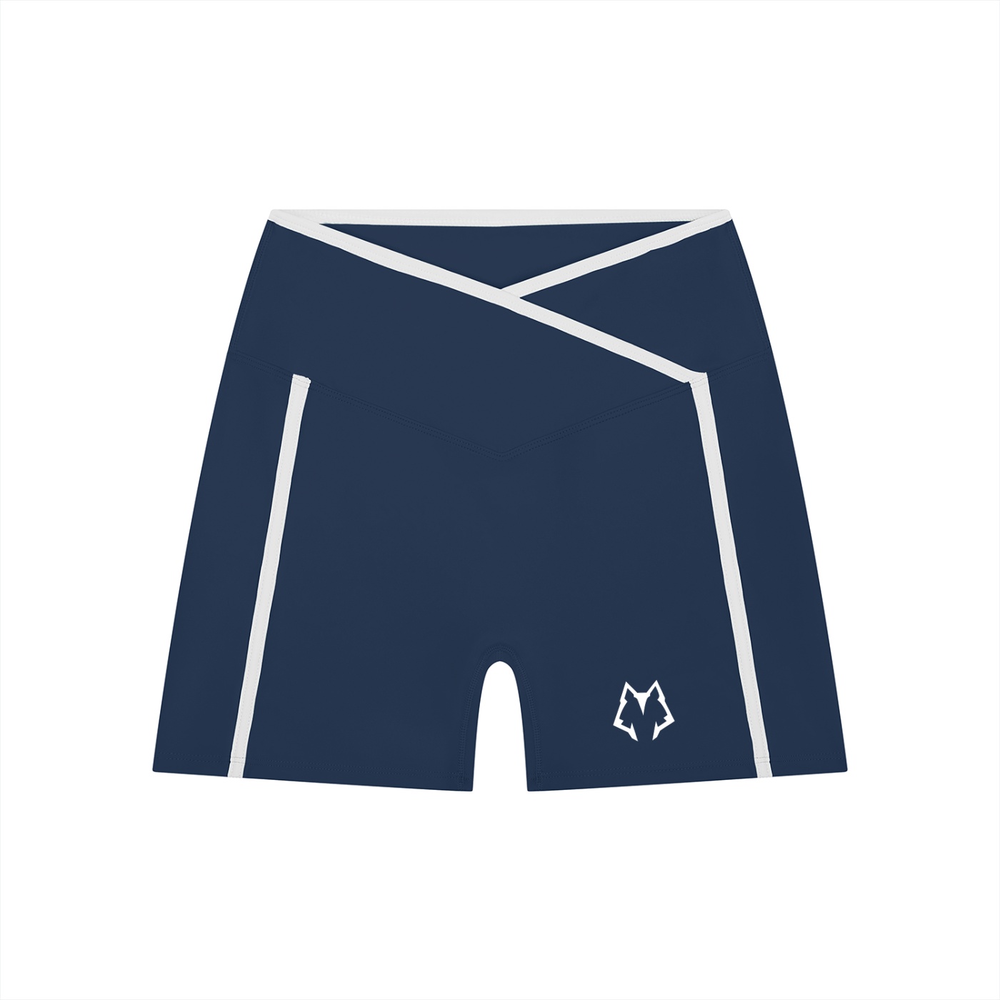 Women’s Lone Wolf High Rise Color Block Yoga Shorts - Image 7