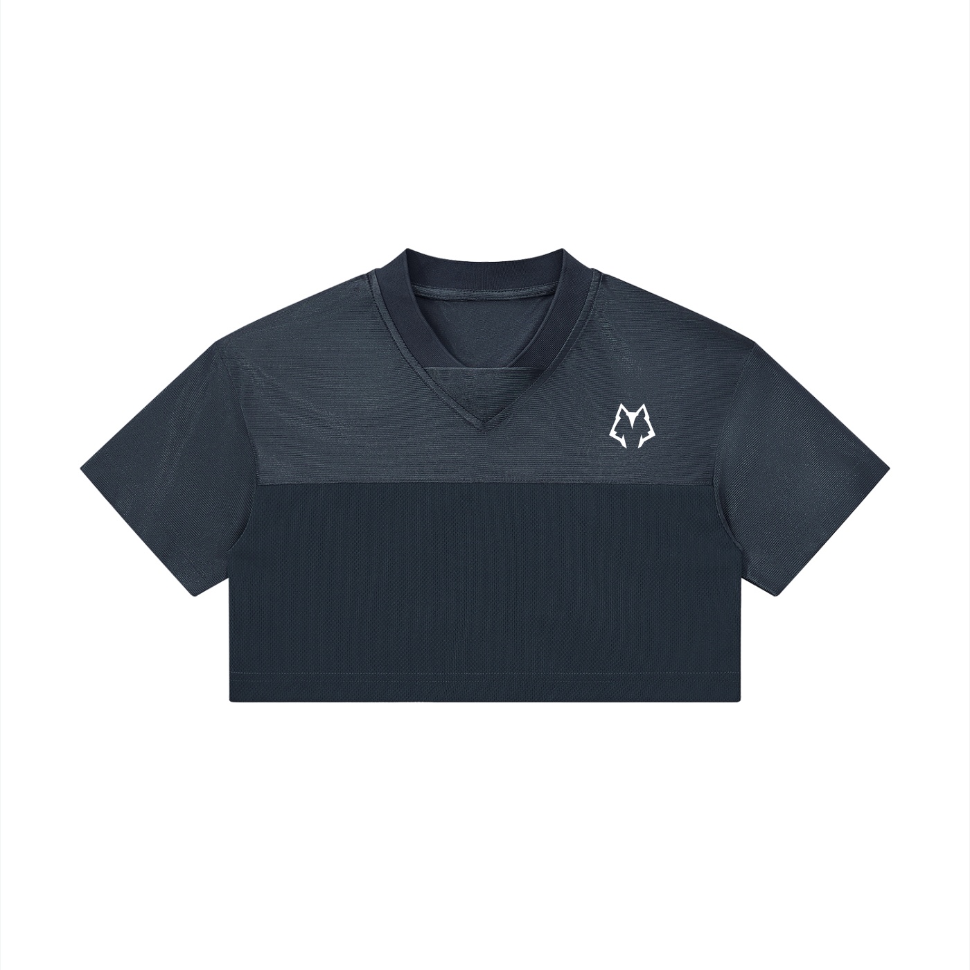 Women’s Cropped Paneled V-Neck Jersey - Image 5