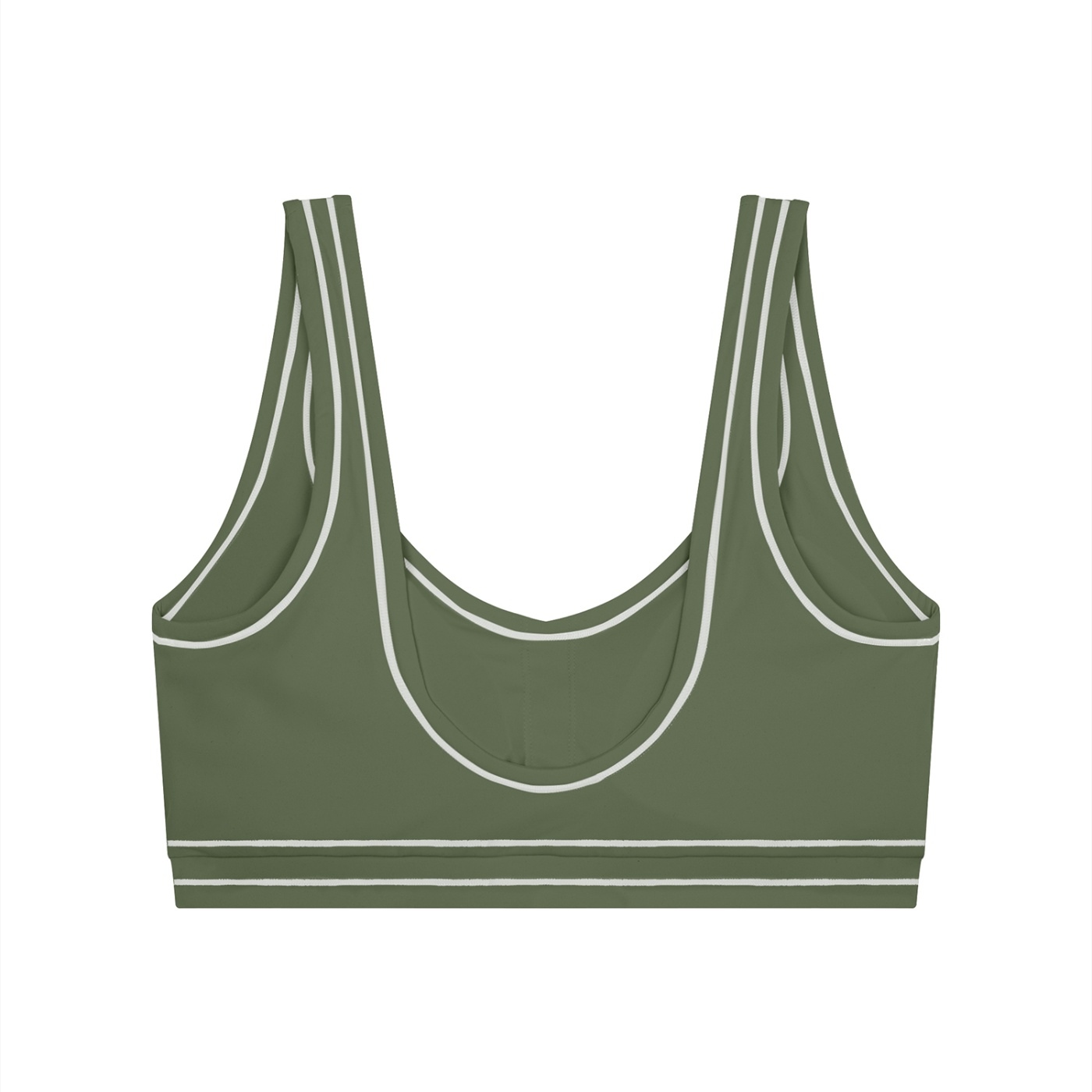 Women’s Lone Wolf Topstitching Yoga Sports Bra - Image 8