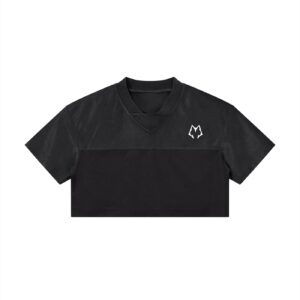 Women’s Cropped Paneled V-Neck Jersey