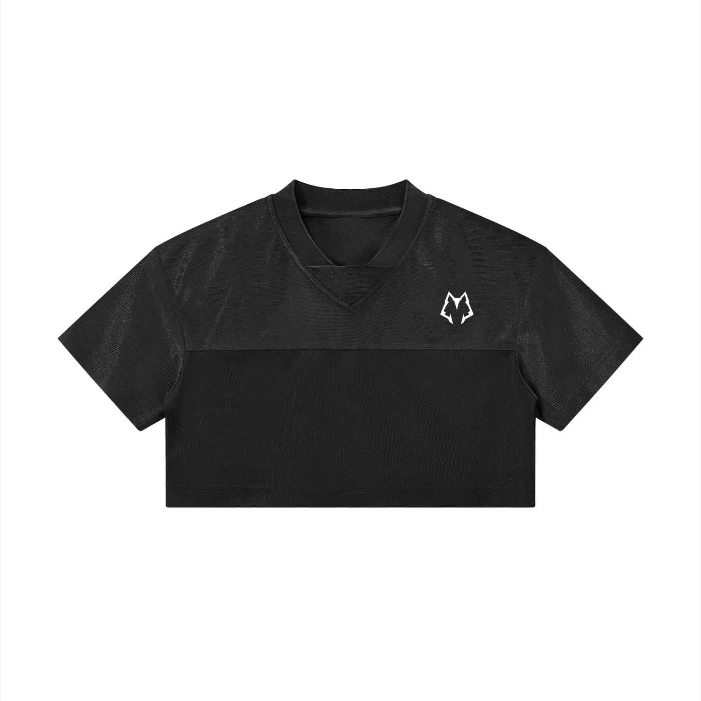 Women’s Cropped Paneled V-Neck Jersey
