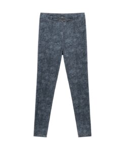 Women's Faux Denim Zip-Fly Leggings - Image 3