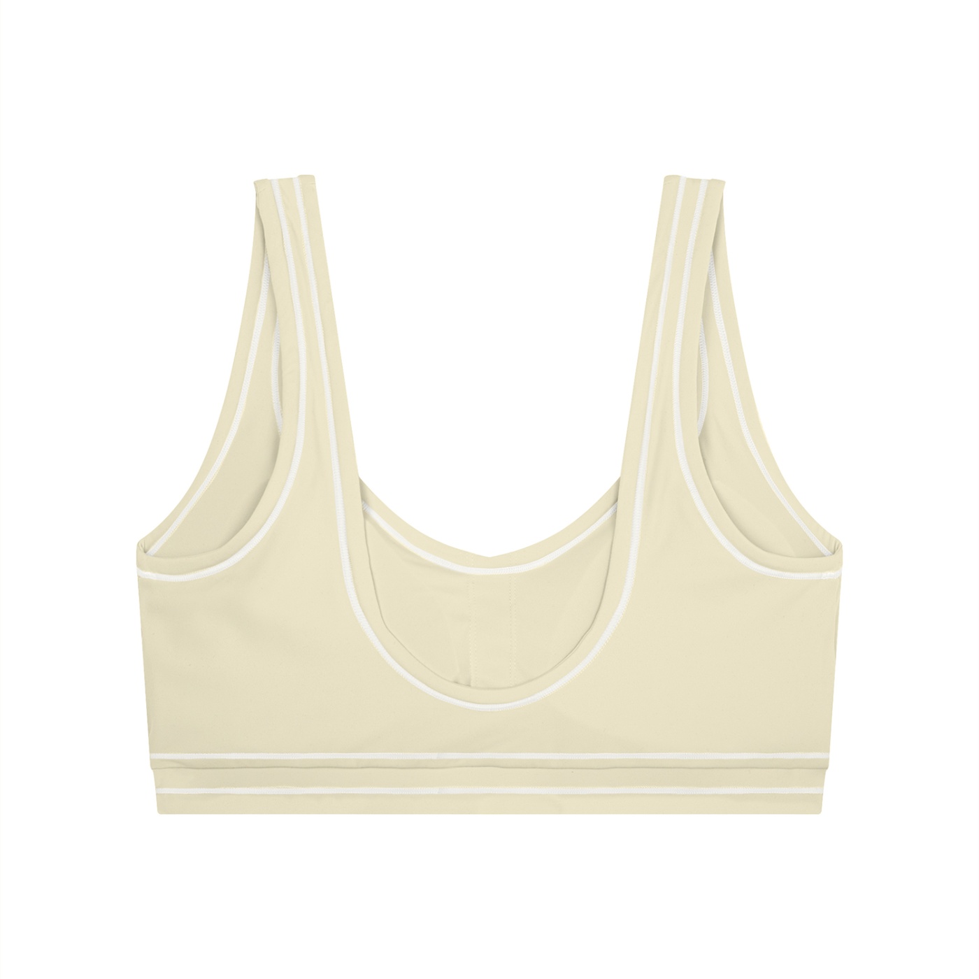 Women’s Lone Wolf Topstitching Yoga Sports Bra - Image 2