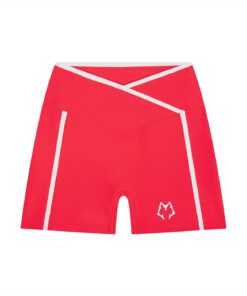 Women’s Lone Wolf High Rise Color Block Yoga Shorts - Image 5