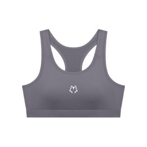 Women's Cropped Lone Wolf Sports Bra