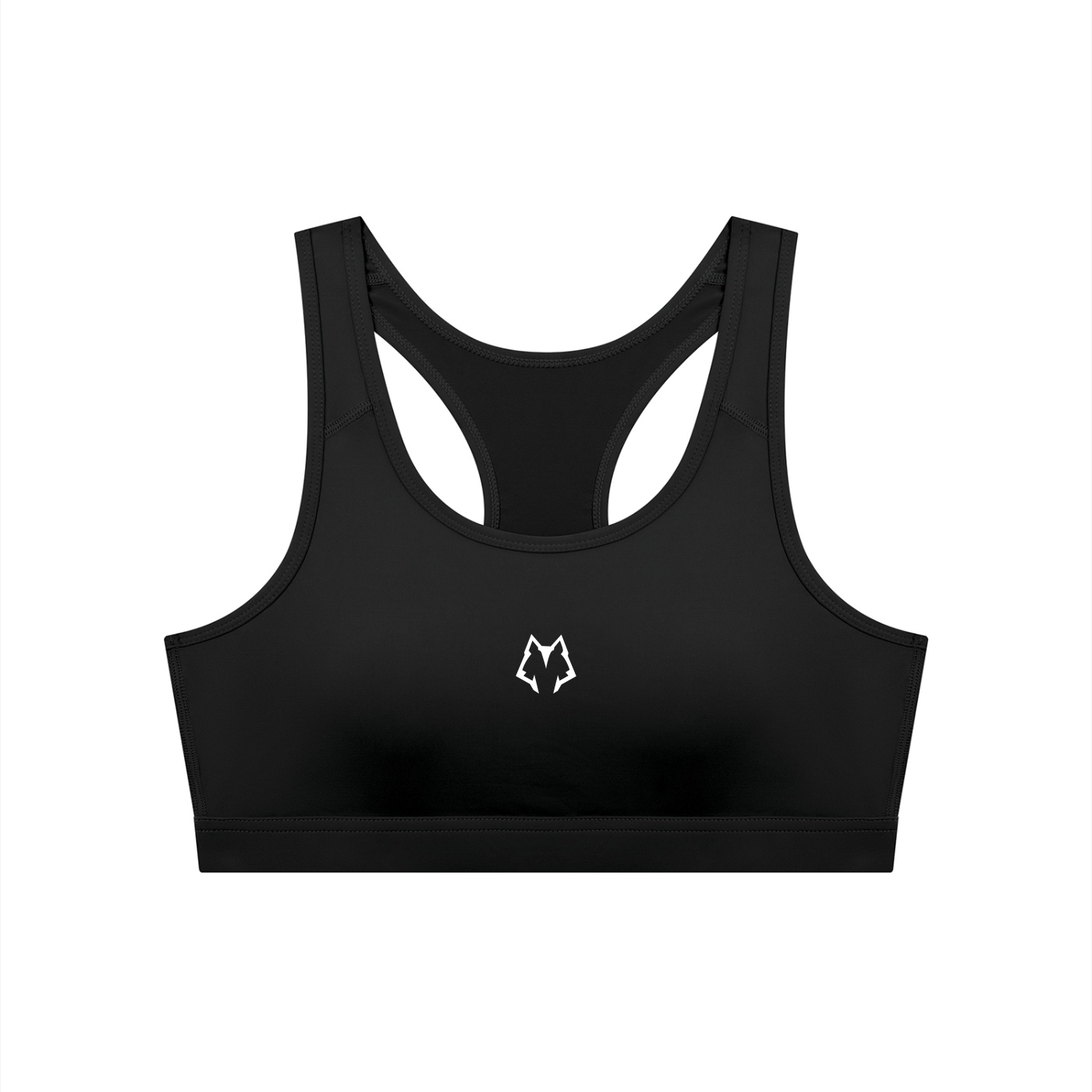Women's Cropped Lone Wolf Sports Bra - Image 2